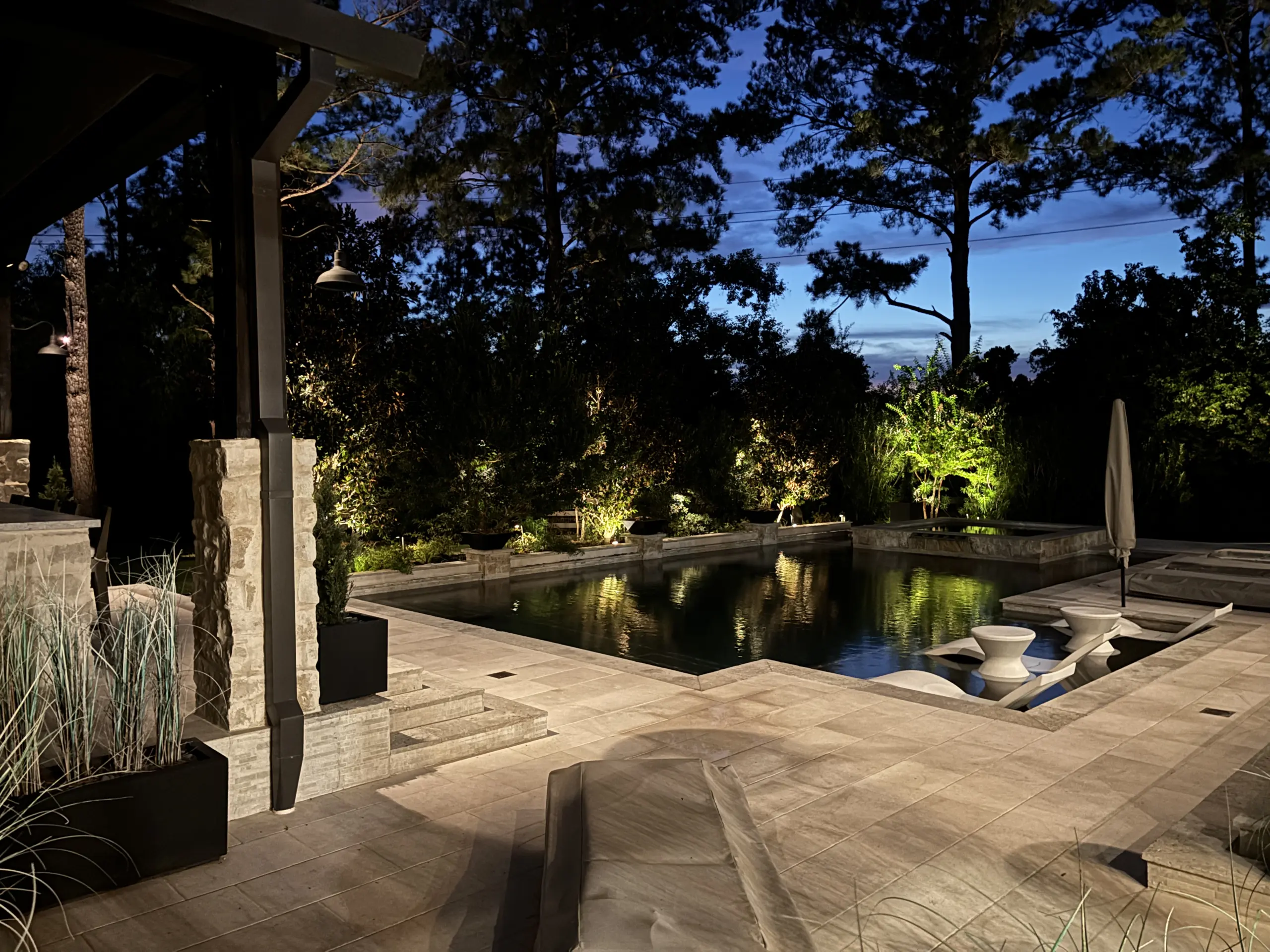 Landscape Lighting in Willow Creek Ranch in Tomball, TX