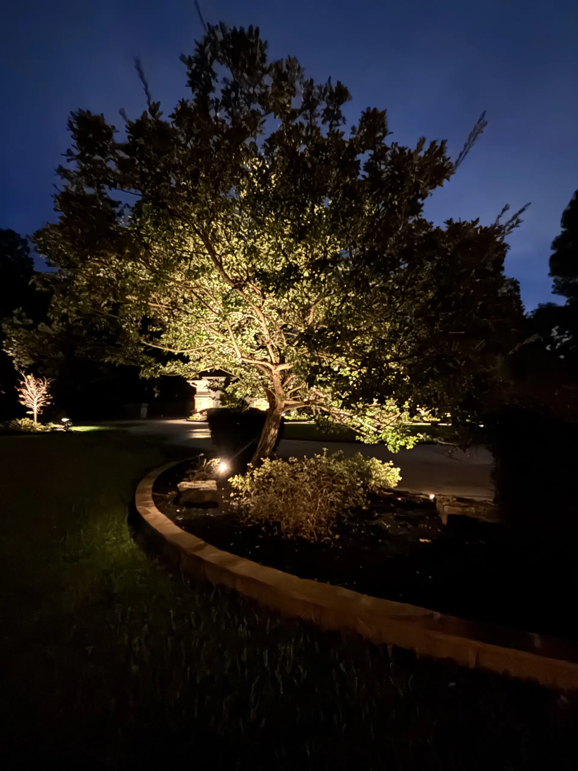 Landscape Lighting in Willow Creek Ranch in Tomball, TX
