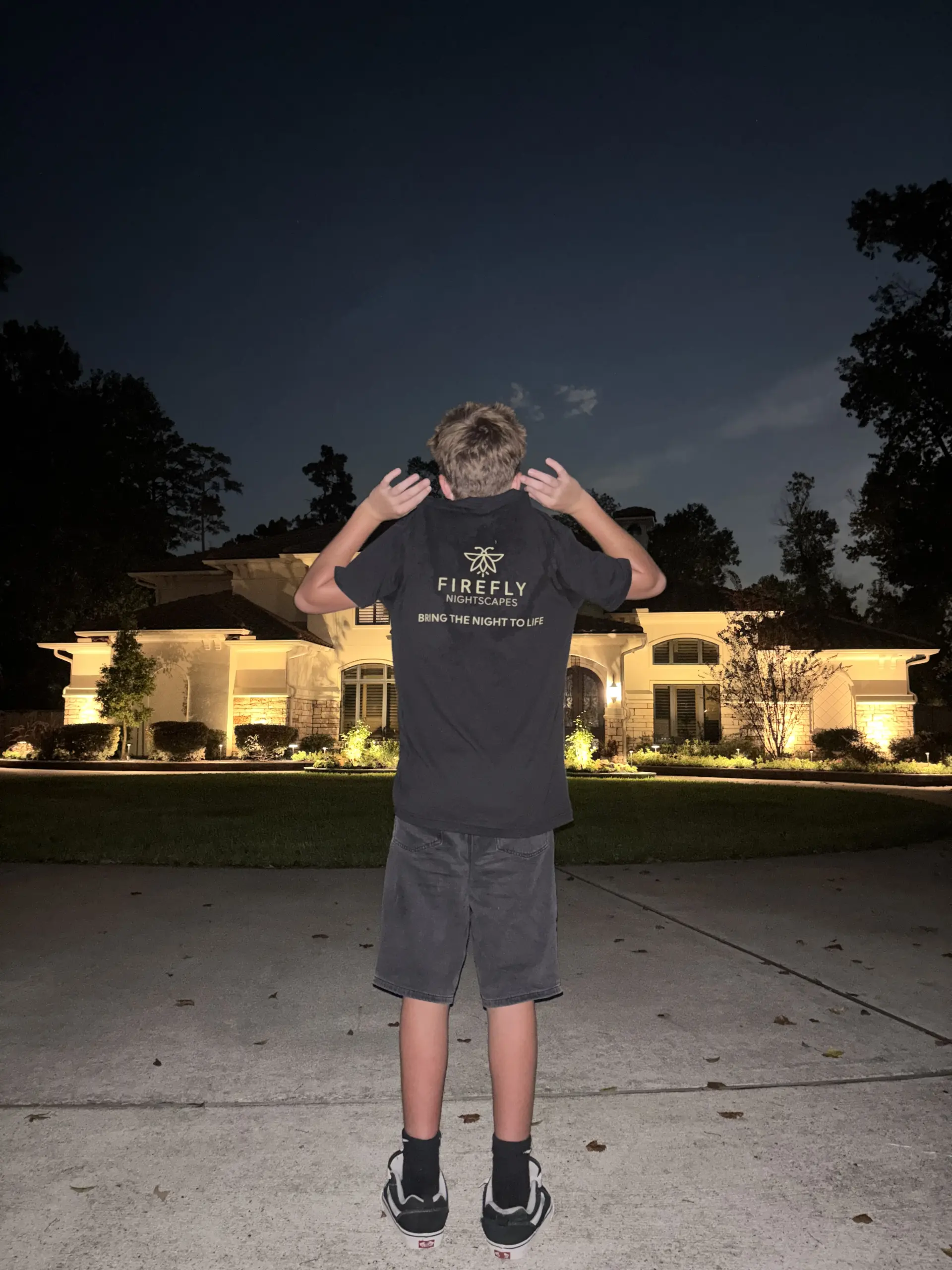 Landscape Lighting in Willow Creek Ranch in Tomball, TX