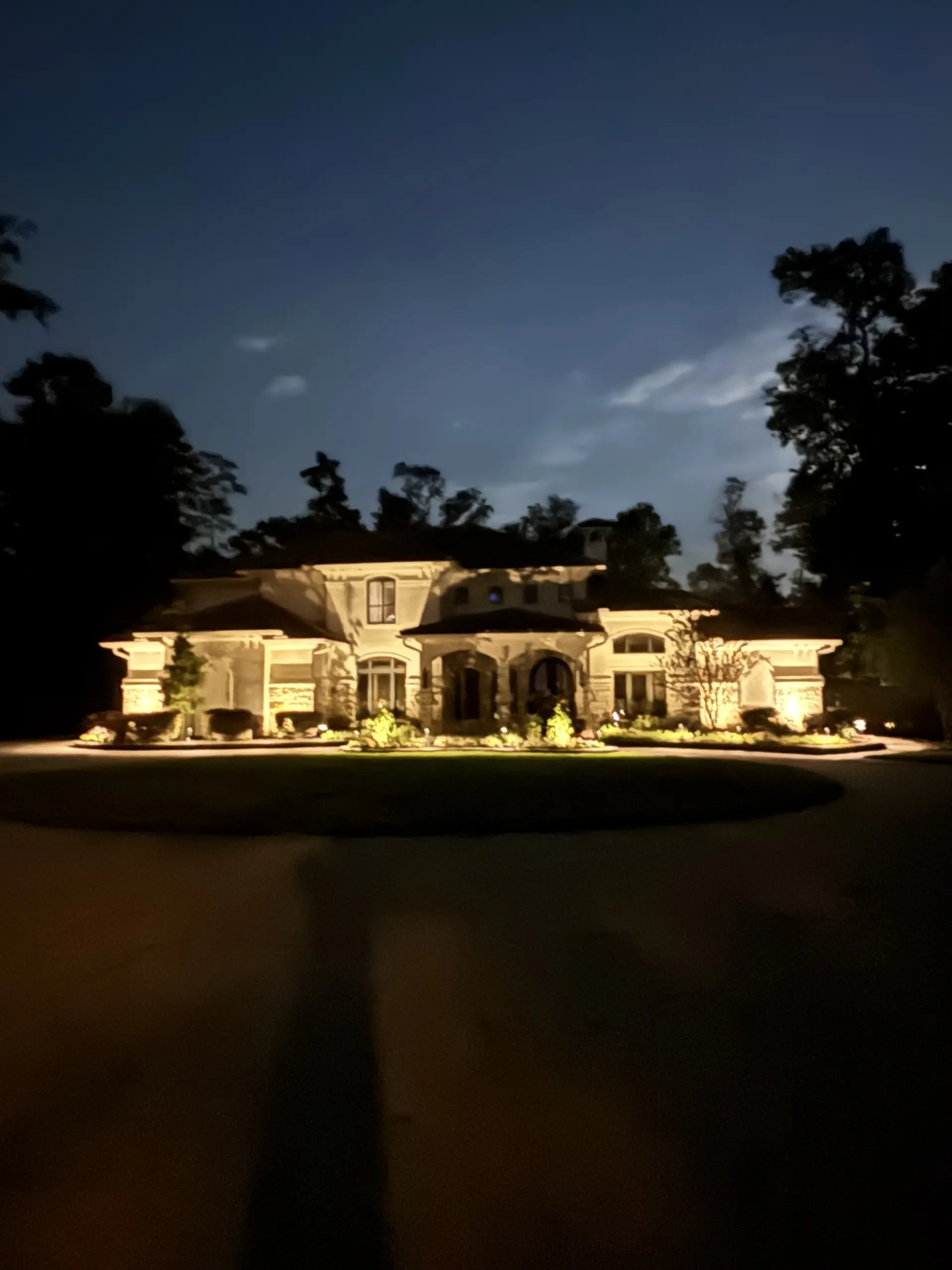 Landscape Lighting in Willow Creek Ranch in Tomball, TX