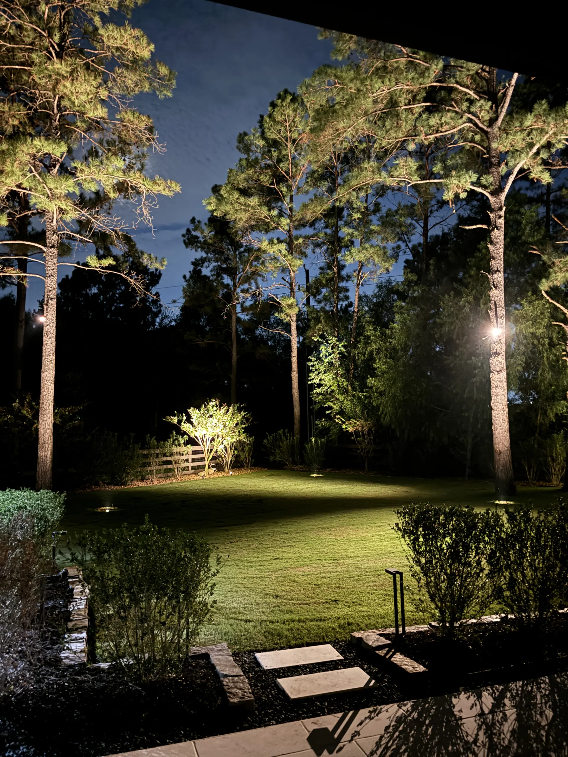 Landscape Lighting in Willow Creek Ranch in Tomball, TX
