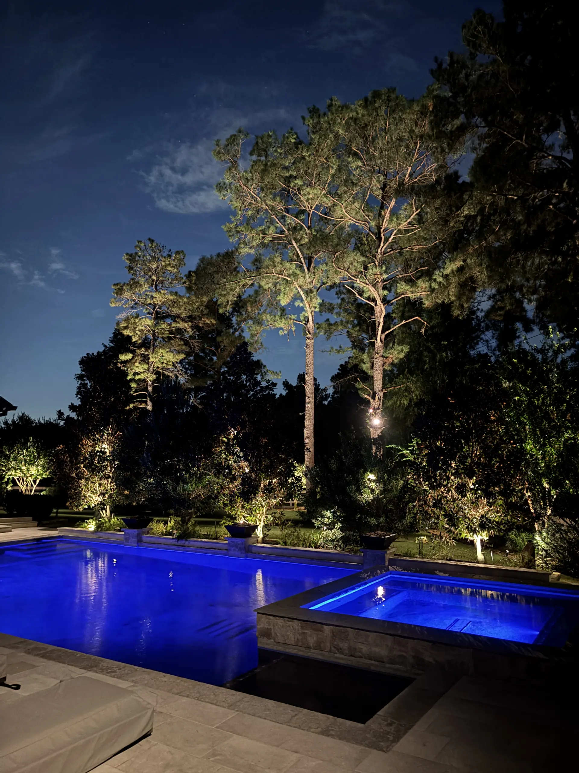 Landscape Lighting in Willow Creek Ranch in Tomball, TX
