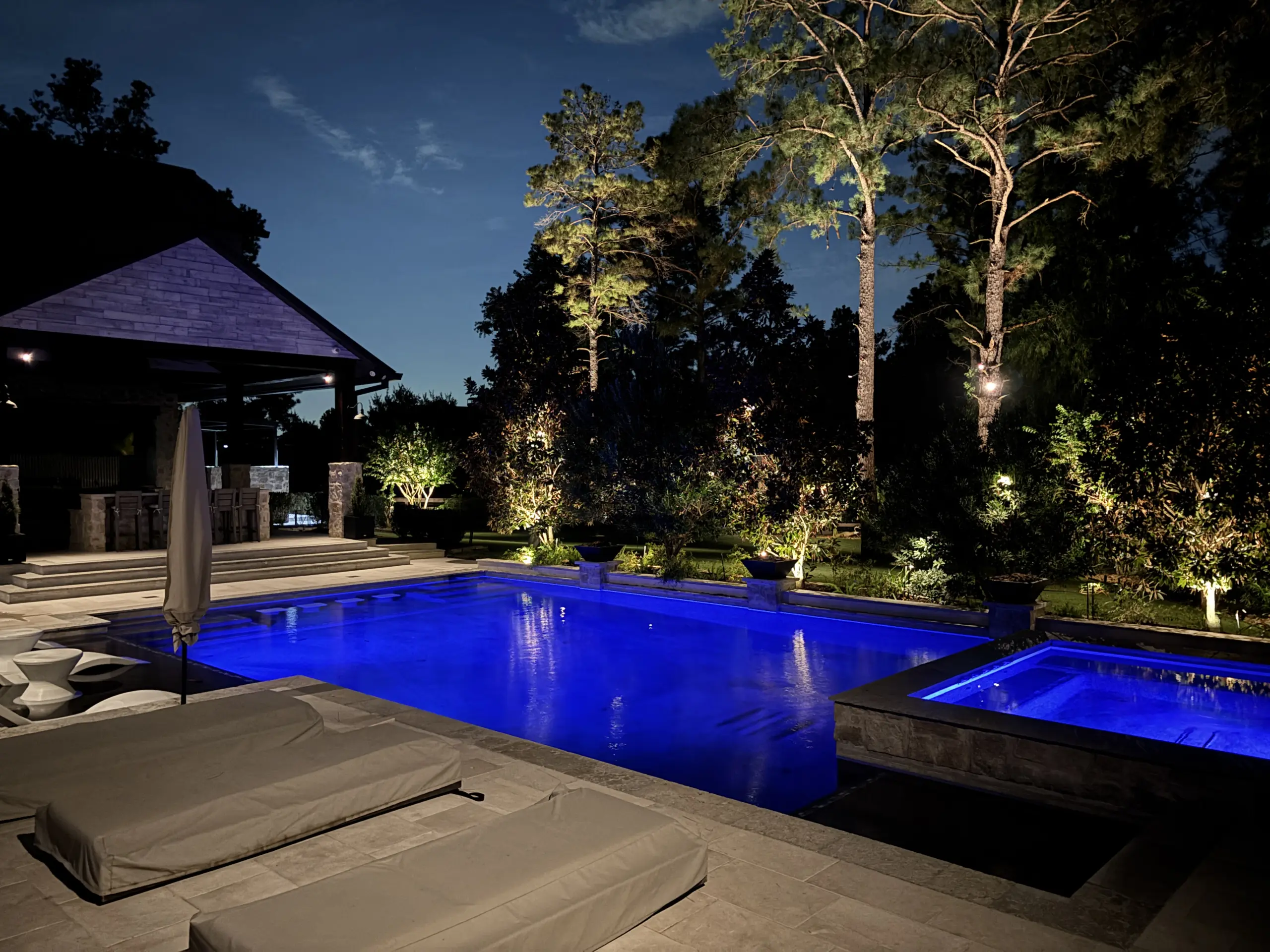 Landscape Lighting in Willow Creek Ranch in Tomball, TX