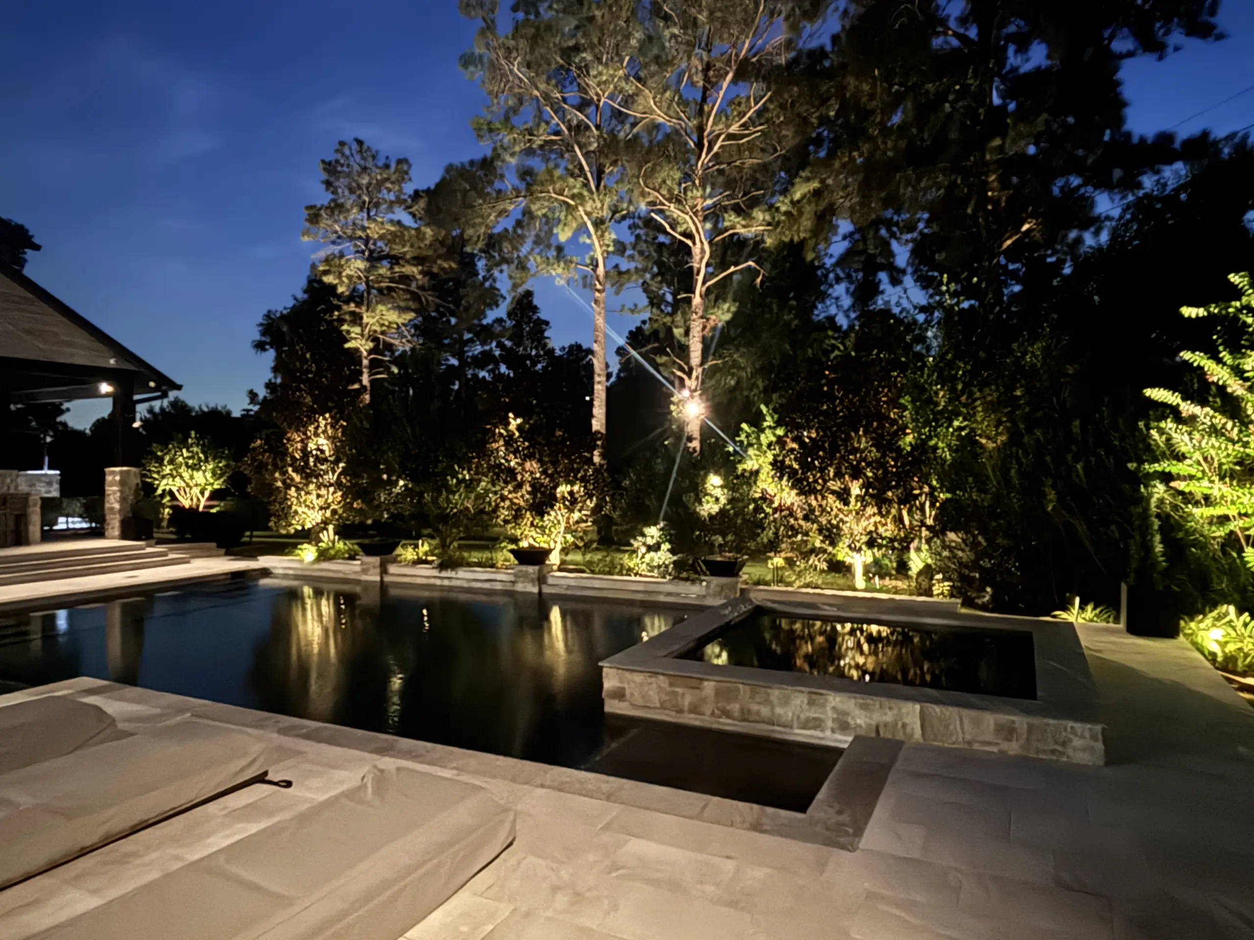Landscape Lighting in Willow Creek Ranch in Tomball, TX