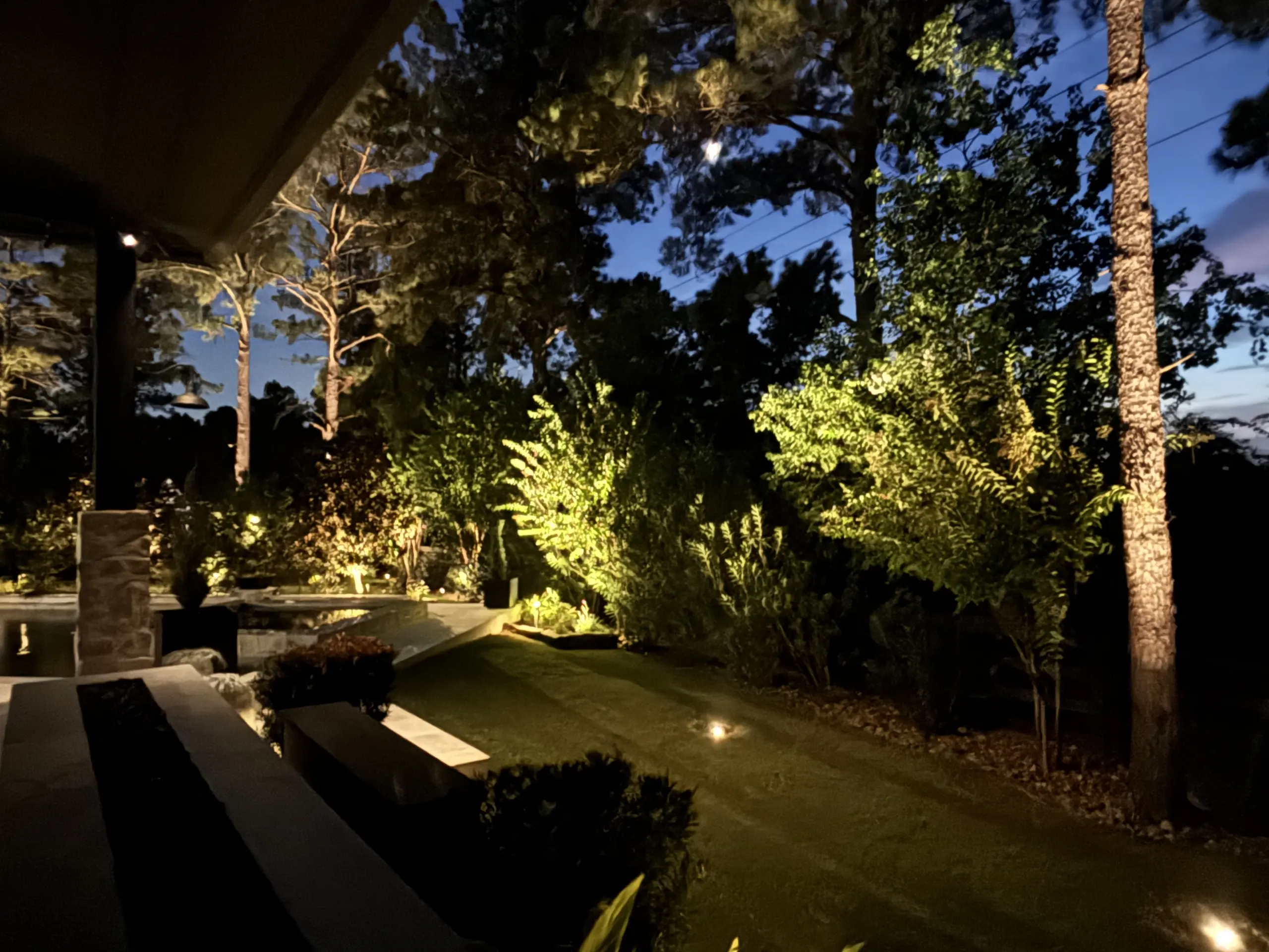 Landscape Lighting in Willow Creek Ranch in Tomball, TX