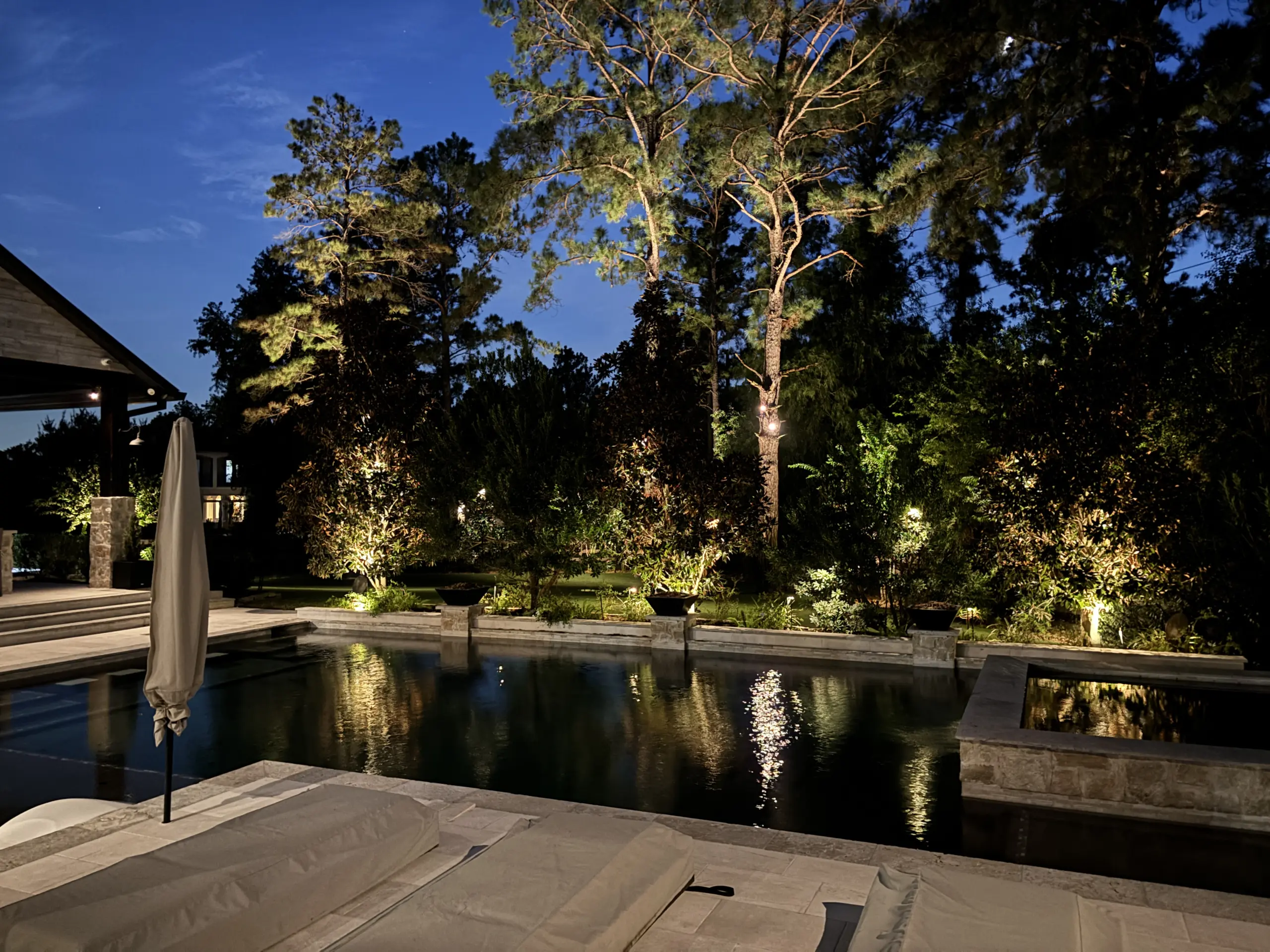 Landscape Lighting in Willow Creek Ranch in Tomball, TX